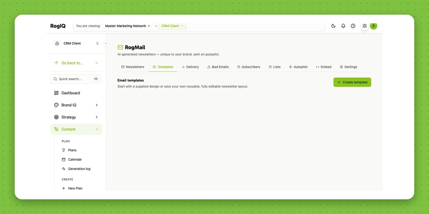 RogMail — lists